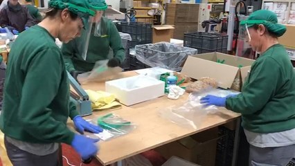 Polisur en Lepe (Huelva) realiza pantalla transparente para kit sanitario