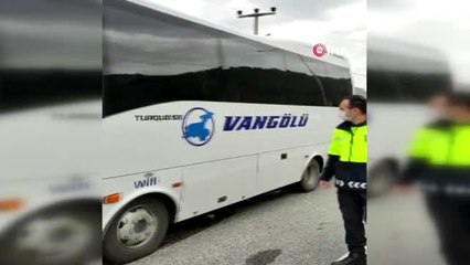 Siirt'te yolcu otobüsleri denetlendi