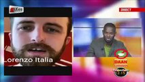 Lorenzo depuis l'Italie dans YEEWU LEEN du 30 Mars 2020