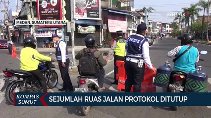 12 Ruas Jalan Protokol Di Kota Medan Ditutup