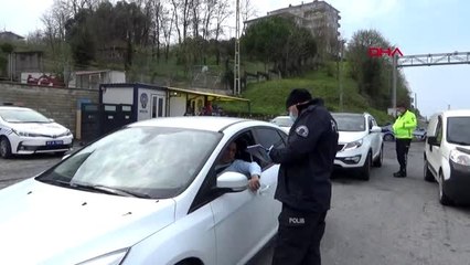 ZONGULDAK Alaplı'ya gelenlerin ateşi ölçülüyor