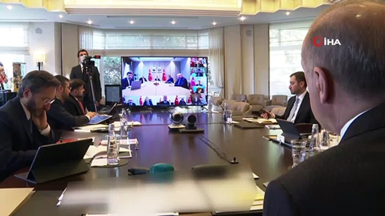 CUMHURBAŞKANLIĞI KABİNESİ, CUMHURBAŞKANI RECEP TAYYİP ERDOĞAN BAŞKANLIĞINDA TOPLANDI