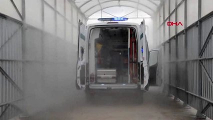 Kırıkkale'de araçlar için 'dezenfeksiyon tüneli'