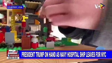 GLOBAL NEWS: President Trump on hand as navy hospital ship leaves for NYC