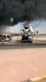 فيديو .. حادث مروع واحتراق مركبات في الكويت