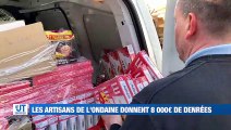 Les artisans de l'Ondaine font un don de 8 000€ de denrées pour le personnel soignant