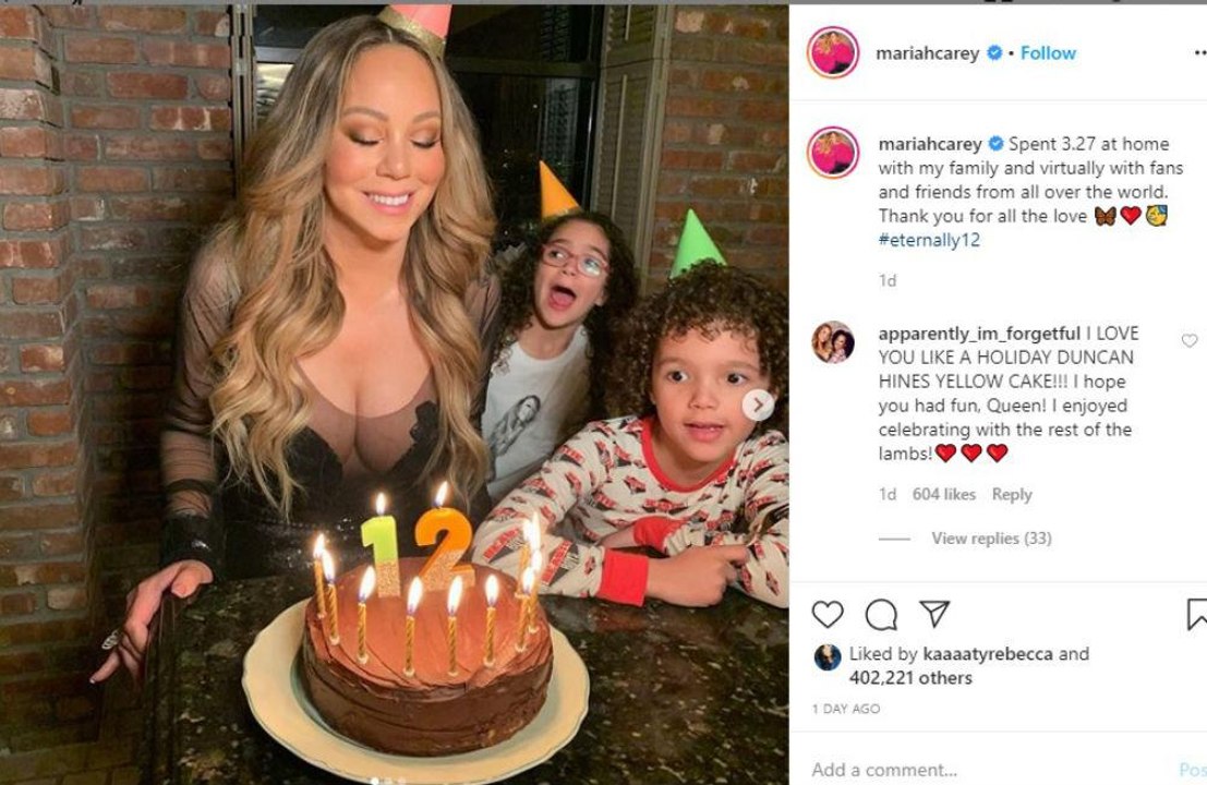Mariah Carey fühlt sich an ihrem 50. Geburtstag 'immer noch wie 12'