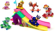 Fun Colors with Paw Patrol Skateboards Pups Skating Skateboarding Ramp