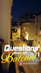 Coronavirus - à Paris, un comédien lance - Questions pour un balcon