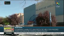 España habilita pista de hielo como morgue para víctimas de Covid-19