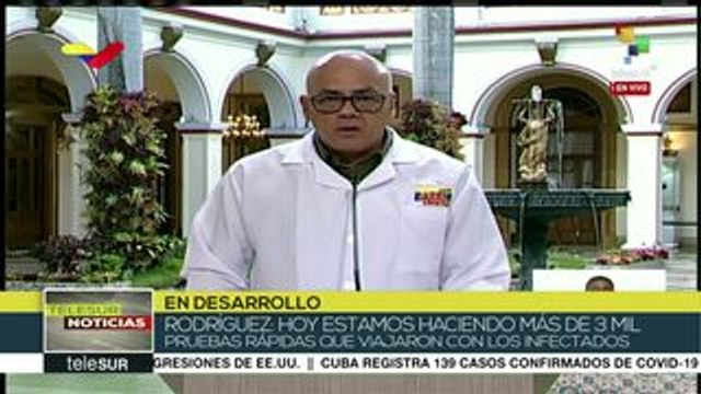 teleSUR Noticias: Informa gob. venezolano 10 nuevos casos de Covid-19