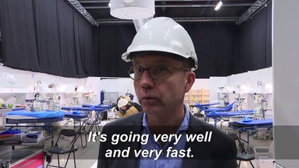 Stockholm region converts conference centre into field hospital for COVID-19 patients