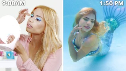 A Professional Mermaid's Entire Routine, from Waking Up to Saving the Ocean