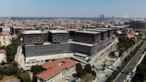 Okmeydanı Eğitim ve Araştırma Hastanesi yeniden açıldı - Drone görüntüleri -  İSTANBUL
