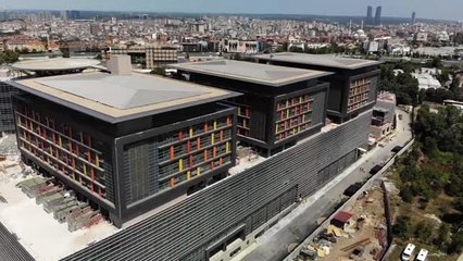 Okmeydanı Eğitim ve Araştırma Hastanesi yeniden açıldı - Drone görüntüleri -  İSTANBUL