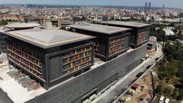 Okmeydanı Eğitim ve Araştırma Hastanesi yeniden açıldı - Drone görüntüleri - İSTANBUL