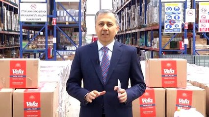 Sokağa çıkamayan 65 yaş üstü vatandaşlara gidecek yardım kolileri yola çıktı