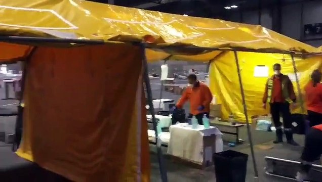 Desmantelamiento del Pabellon 9 de IFEMA