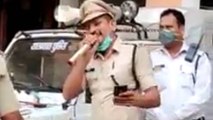 Police singing awareness message song on coronavirus