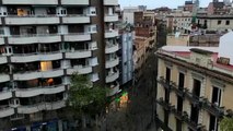 Ovación de Barcelona a los profesionales contra el coronavirus