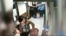 Çinli kadın metroda böyle tükürdü