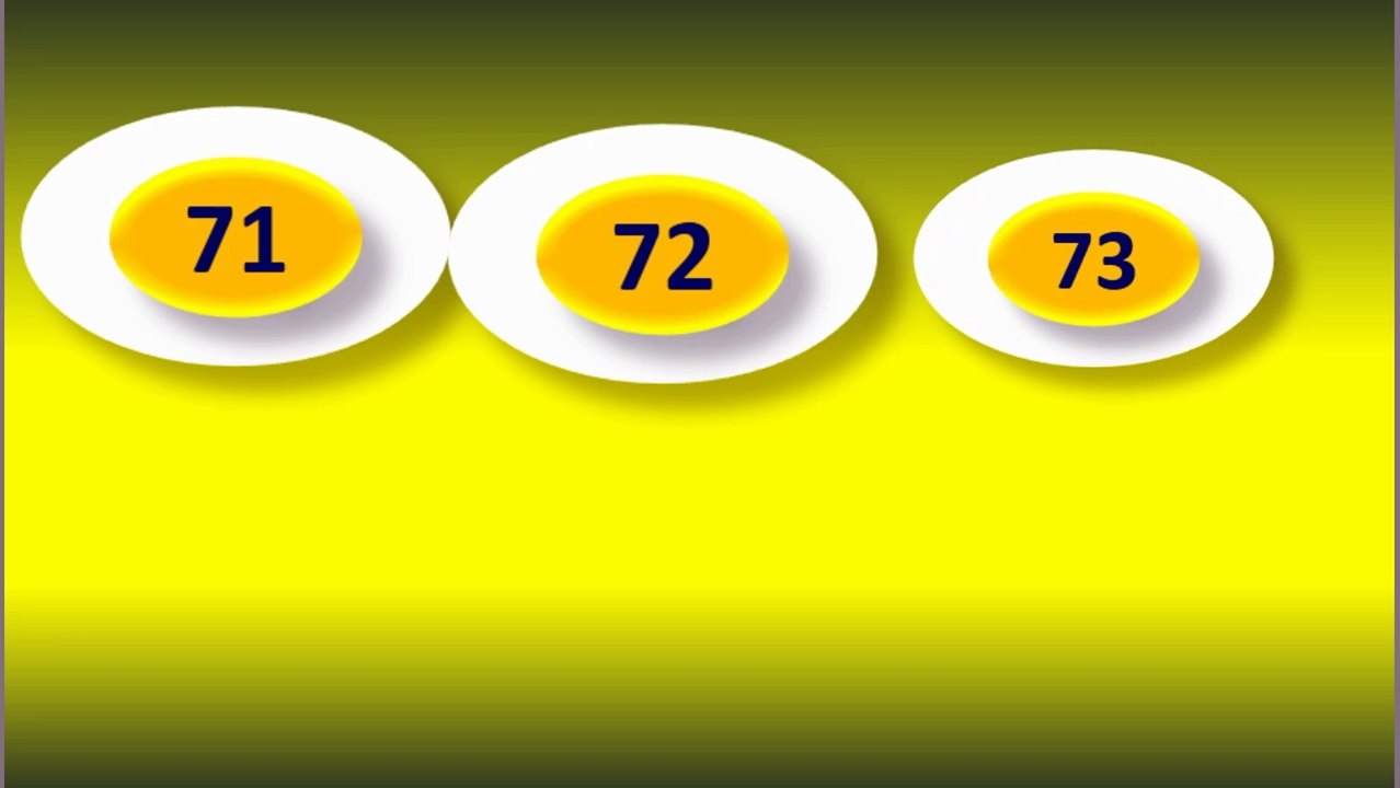 ENGLISH NUMBER-71 TO 80