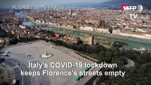 Drone images of Italy's empty Florence