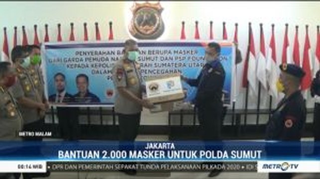 PSP Foundation dan Garda NasDem Sumut Sumbang Masker untuk Polda Sumut