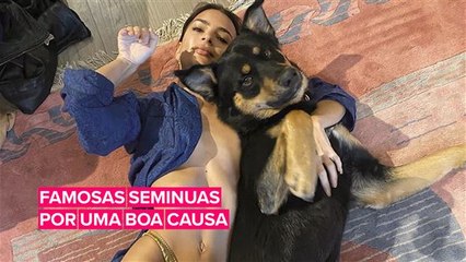 Por que as famosas estão postando fotos seminuas durante a quarentena?