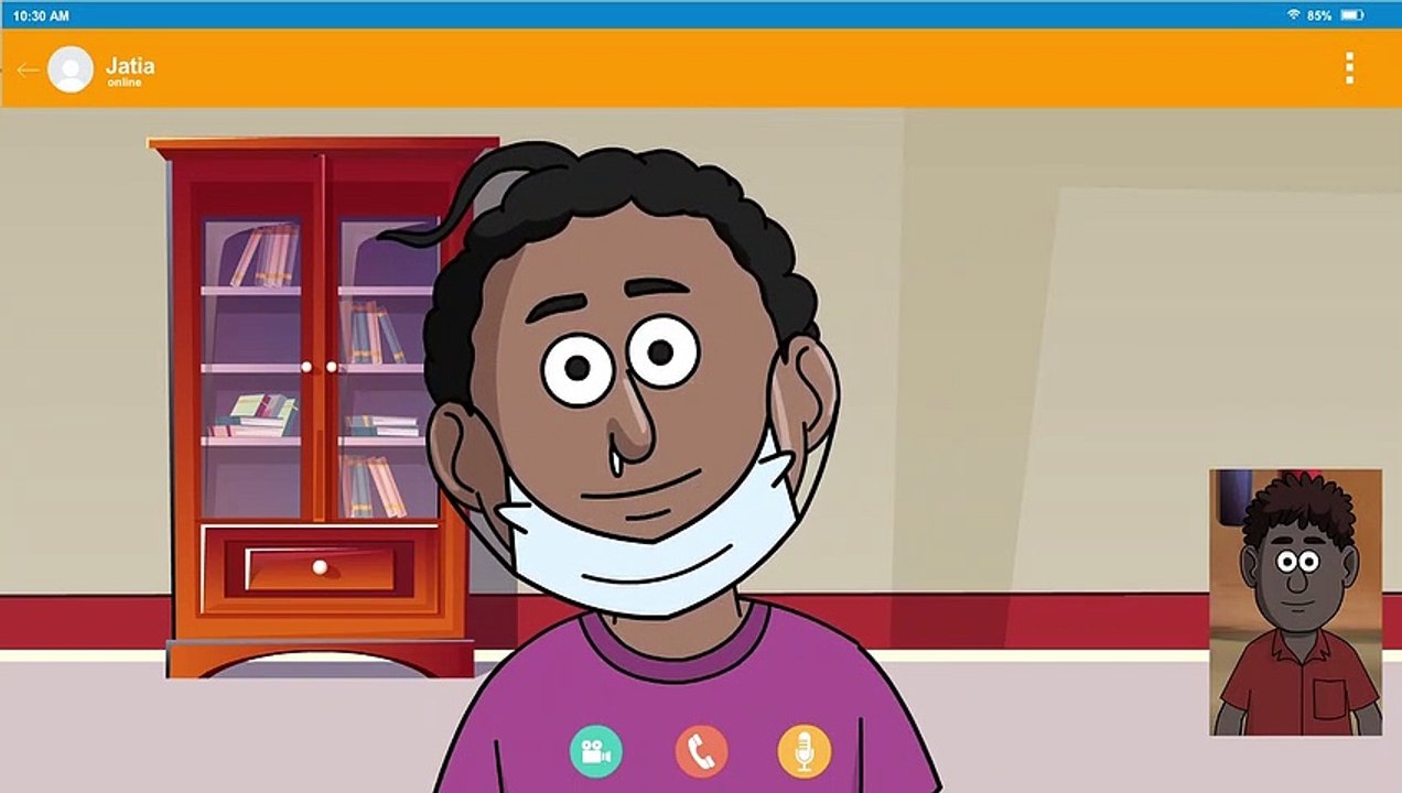 Natia Comedy / Lock down re Video call  /