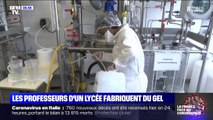 Coronavirus: les professeurs d'un lycée fabriquent du gel hydroalcoolique