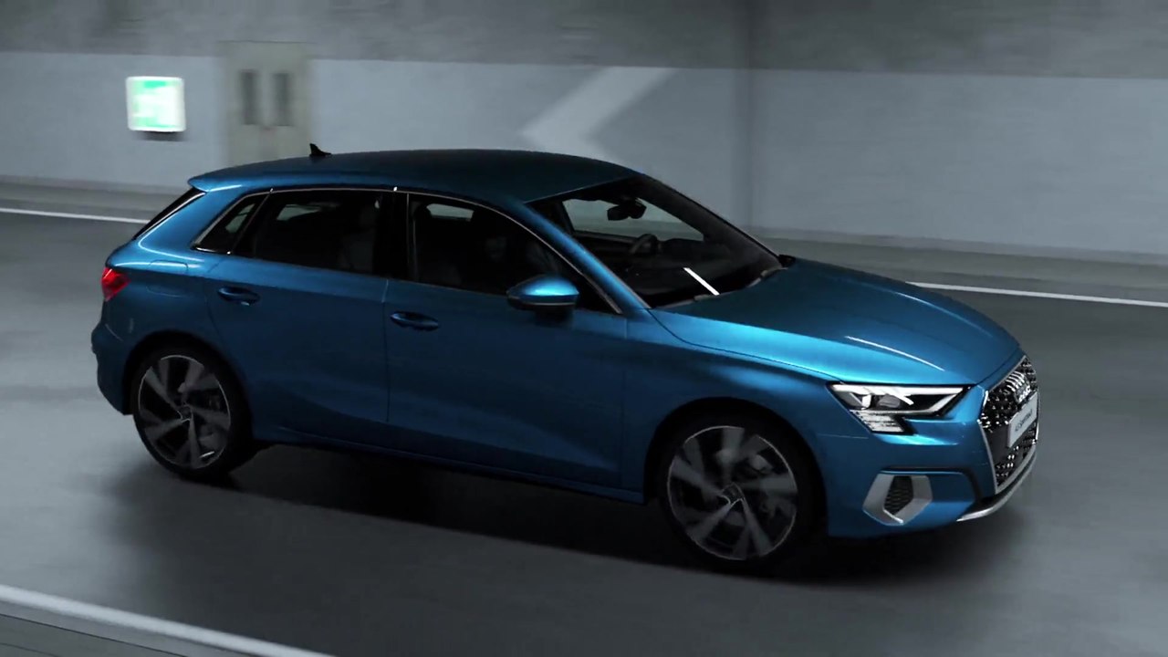 Audi A3 Sportback - Aerodynamik Animation