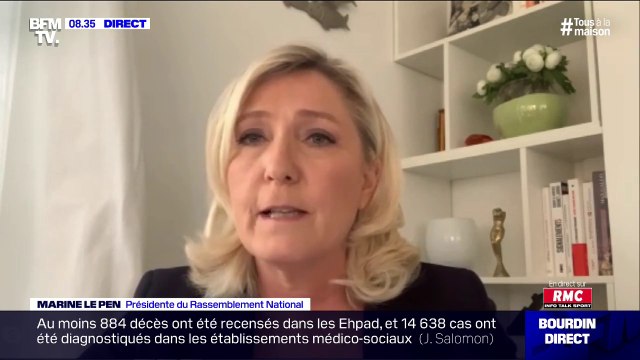 Coronavirus: Le gouvernement s'est retrouvé confronté à des défaillances et au lieu d'assumer, il a menti , estime Marine Le Pen (RN)