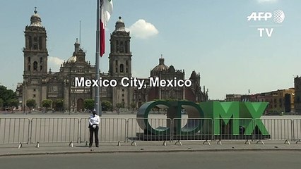 Coronavirus: Downtown Mexico City empty in lockdown