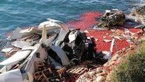 Mersin Silifke'de domates yüklü tır denize uçtu: 1 ölü