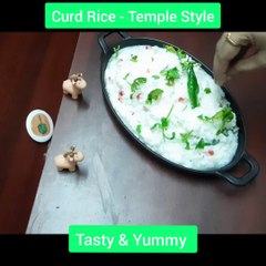 Curd Rice - Temple Style | daddojanam recipe | bagalabath | Sundaikai Hotels