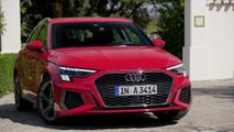 The new Audi A3 Sportback Design in Tango red