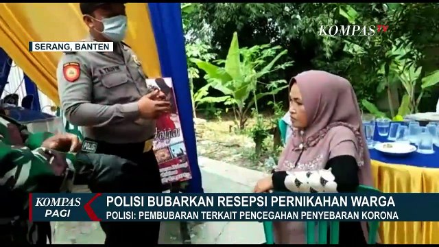 Cegah Penyebaran Corona, Polisi Bubarkan Resepsi Pernikahan Warga