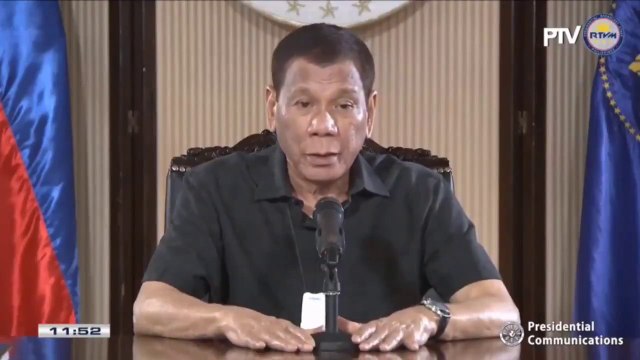 Duterte says frontliners 'lucky to die' for PH