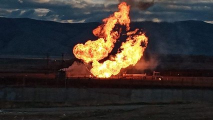 Gürbulak Sınır Kapısı'nda doğal gaz boru hattında patlama