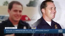 Police commander killed; 2 officers shot