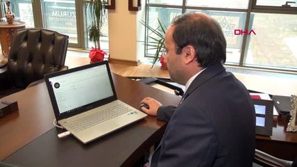 ERZURUM ETÜ Rektörü Çakmak, 4 bin 500 öğrencisiyle online söyleşi yaptı
