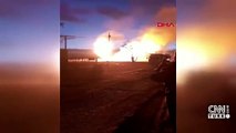 Ağrı- Gürbulak Sınır Kapısı'nda doğalgaz boru hattında patlama