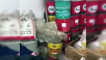 Jandarma ve Sağlık Bakanlığı ekiplerinden kaçak dezenfektan operasyonu