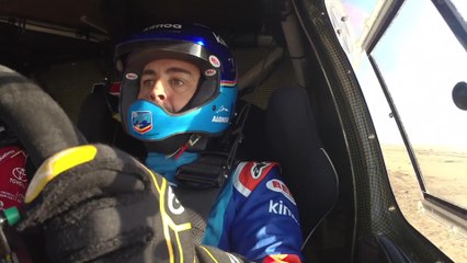 Fernando Alonso - Toyota Hilux Dakar - test