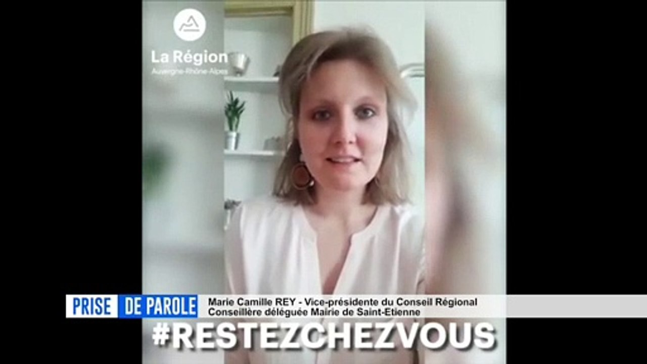 Prise de parole du 27 mars - Clip #Restezchezvous de la région Auvergne-Rhône-Alpes.