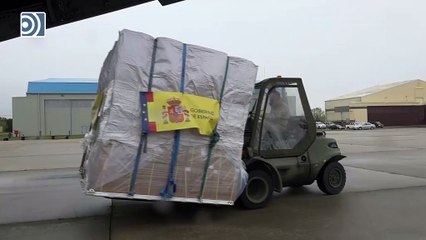 Un avión del Ejército del Aire llega a España cargado de material sanitario desde China