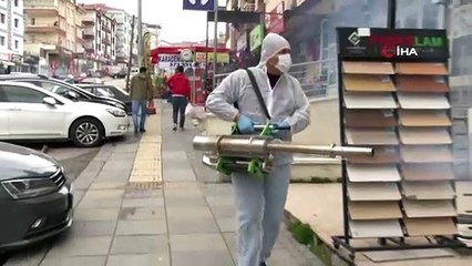 Mamak’ta “sıcak sisleme” ile dezenfekte