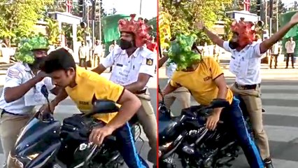 பெங்களூர் போலீசாரின் வித்தியாசமான விழிப்புணர்வு