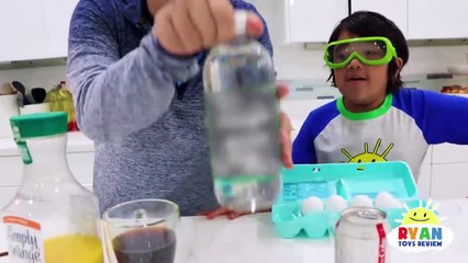 Eggs in different Liquids science experiments!!!
